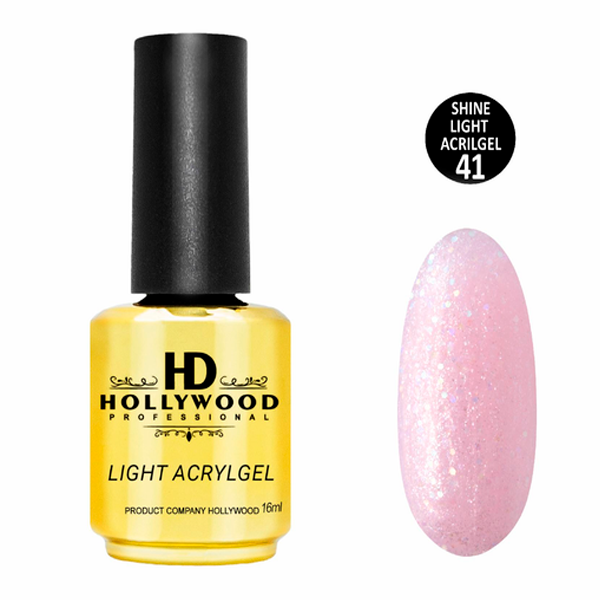 Рідкий акригель Light Acrygel 41 HD Hollywood, купити в інтернет-магазині Beauty Home з доставкою