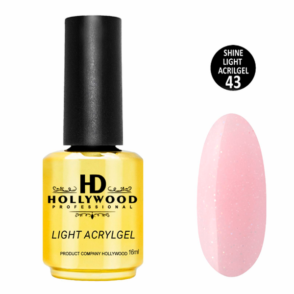Рідкий акригель Light Acrygel 43 HD Hollywood, купити в інтернет-магазині Beauty Home з доставкою