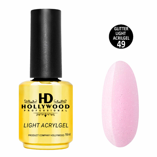 Рідкий акригель Light Acrygel 49 HD Hollywood, купити в інтернет-магазині Beauty Home з доставкою