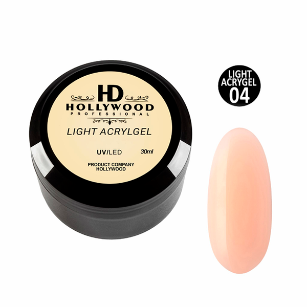 Рідкий акригель Light Acrygel 04 Ніжний світло-персиковий HD Hollywood Рідкий акригель Light Acrygel 04 Ніжний світло-персиковий HD Hollywood, купити в інтернет-магазині Beauty Home з доставкою