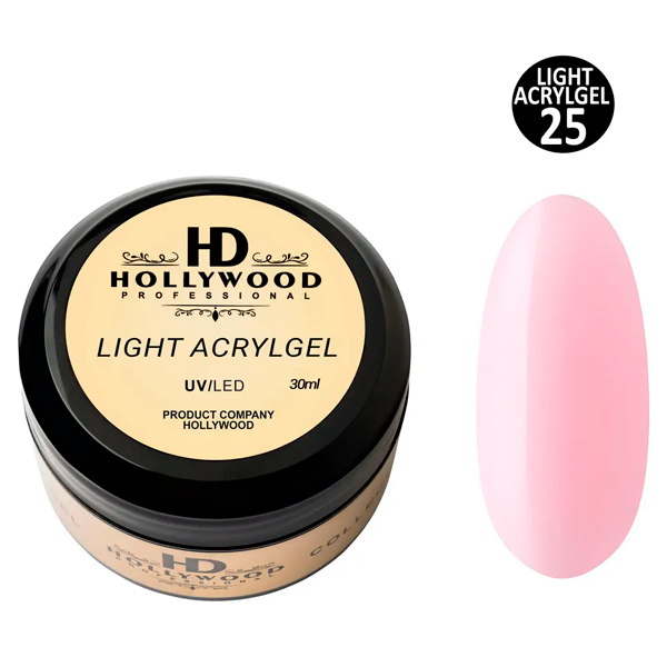 Рідкий акригель Light Acrygel 25 HD Hollywood, купити в інтернет-магазині Beauty Home з доставкою