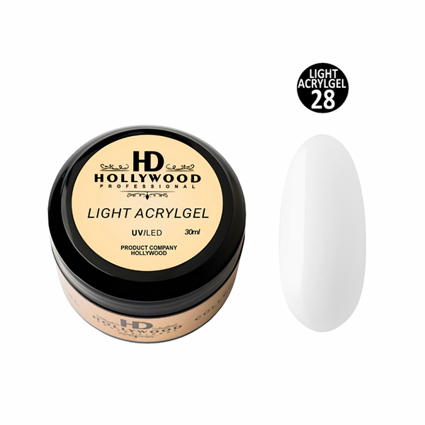 Рідкий акригель Light Acrygel 28 HD Hollywood, купити в інтернет-магазині Beauty Home з доставкою