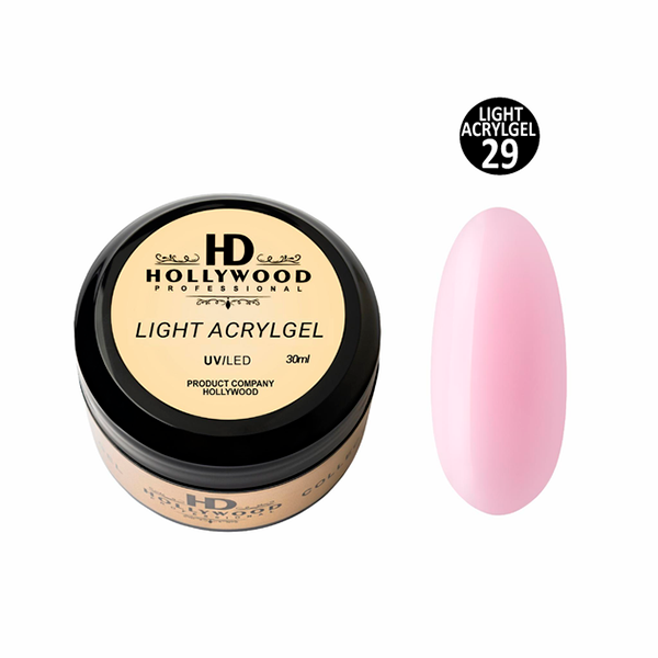 Рідкий акригель Light Acrygel 29 HD Hollywood, купити в інтернет-магазині Beauty Home з доставкою