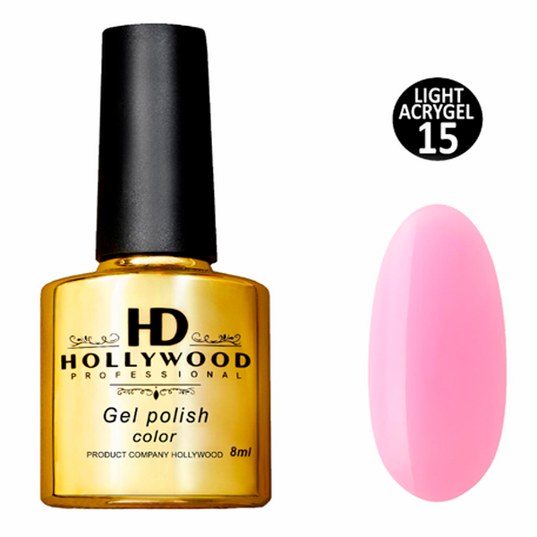 Рідкий акригель Light Acrygel 15 Рожевий HD Hollywood Рідкий акригель Light Acrygel 15 Рожевий HD Hollywood, купити в інтернет-магазині Beauty Home з доставкою