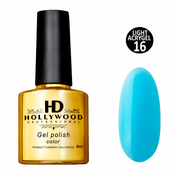 Рідкий акригель Light Acrygel 16 Блакитний HD Hollywood, купити в інтернет-магазині Beauty Home з доставкою