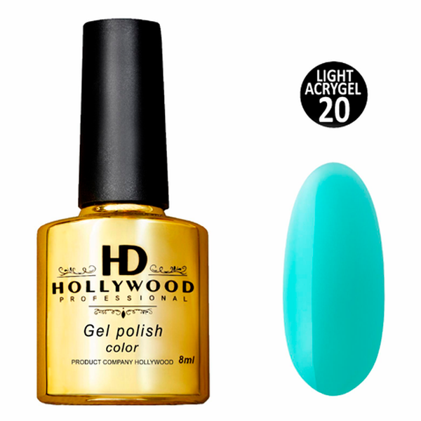 Рідкий акригель Light Acrygel 20 Бірюзовий HD Hollywood, купити в інтернет-магазині Beauty Home з доставкою