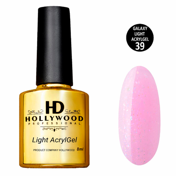 Рідкий акригель Light Acrygel 39 HD Hollywood, купити в інтернет-магазині Beauty Home з доставкою