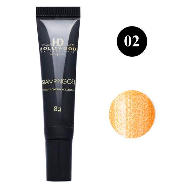 Гель-фарба для стемпінгу Золото 02 HD Hollywood, купити в інтернет-магазині Beauty Home з доставкою