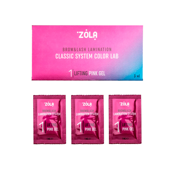 ZOLA Color Lab Набір в саше 01 Lifting Pink Gel (3 x 1ml), купити в інтернет-магазині Beauty Home з доставкою