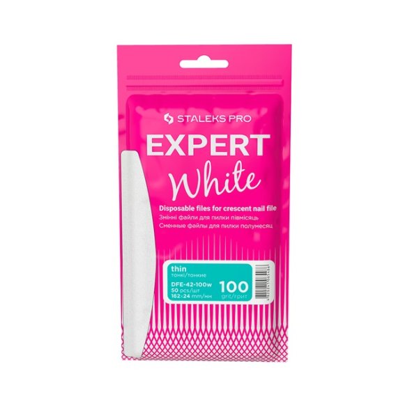 Набір змінних файлів для пилки півмісяць Expert 42 100 грит Staleks, 50 шт