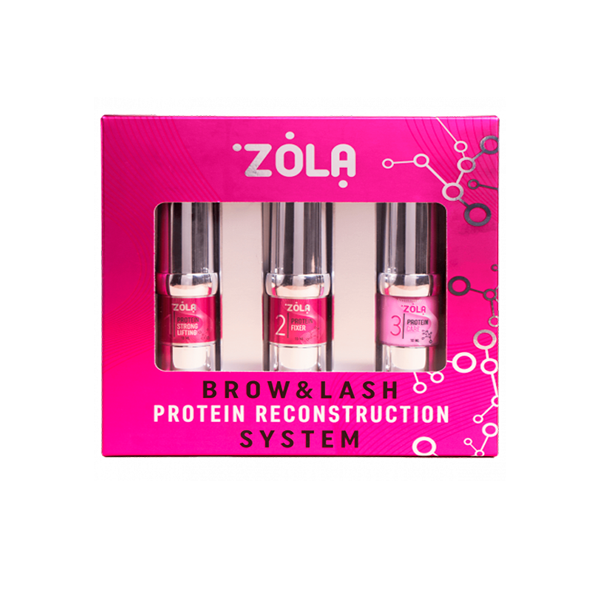 ZOLA Набір для ламінування Brow&Lash Protein Reconstruction System, купити в інтернет-магазині Beauty Home з доставкою