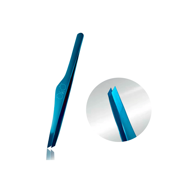 Пінцет скошений OKO Blue Magic Premium, купити в інтернет-магазині Beauty Home з доставкою