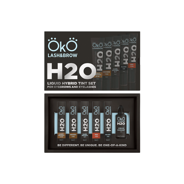 Набір фарби для брів та вій OKO Liquid Hybrid Tint H2O з окисником Набір фарби для брів та вій OKO Liquid Hybrid Tint H2O з окисником, купити в інтернет-магазині Beauty Home з доставкою
