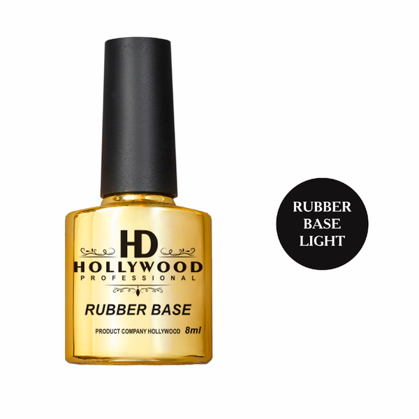 База каучукова Rubber Base LIGHT HD Hollywood, 8 мл, купити в інтернет-магазині Beauty Home з доставкою