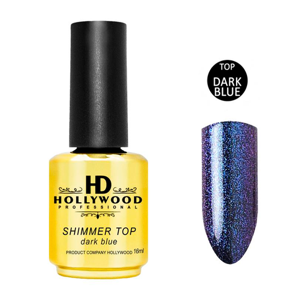 Шимер Синій No Wipe HD Hollywood, 16 мл  Dark Blue, купити в інтернет-магазині Beauty Home з доставкою
