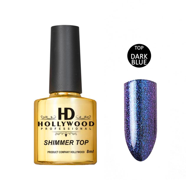 Шимер Синій No Wipe HD Hollywood, 8 мл Dark Blue, купити в інтернет-магазині Beauty Home з доставкою