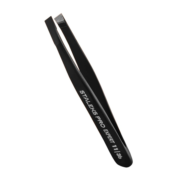 Staleks Пінцет для брів чорний EXPERT 11 TYPE 3b, купити в інтернет-магазині Beauty Home з доставкою