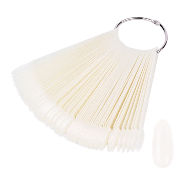 Тіпси пластикові, мигдаль, молочні, 50 шт., купити в інтернет-магазині Beauty Home з доставкою