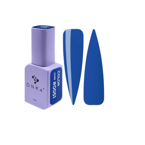 DNKa Gel Polish, 12 ml Color #0051, Насичений блакитний
