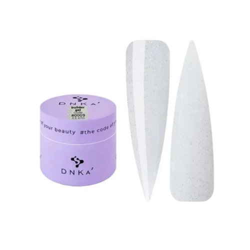 DNKa Builder Gel DNK, 15 ml #0009 Ice Kiss, Shimmer
