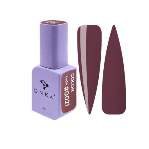 DNKa Gel Polish, 12 ml Color #0021 Блідий бордовий