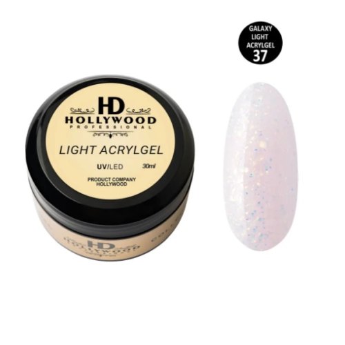 Рідкий акригель Light Acrygel 37 HD Hollywood 30 мл. Рідкий акригель Light Acrygel 37 HD Hollywood 30 мл.