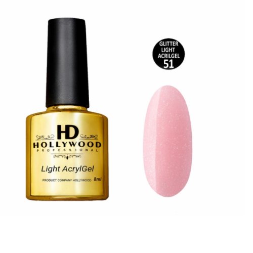Рідкий акригель Light Acrygel 51 HD Hollywood 8 мл.