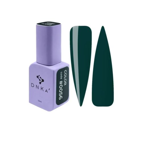 DNKa Gel Polish, 12 ml Color #0056 Темно-зелений