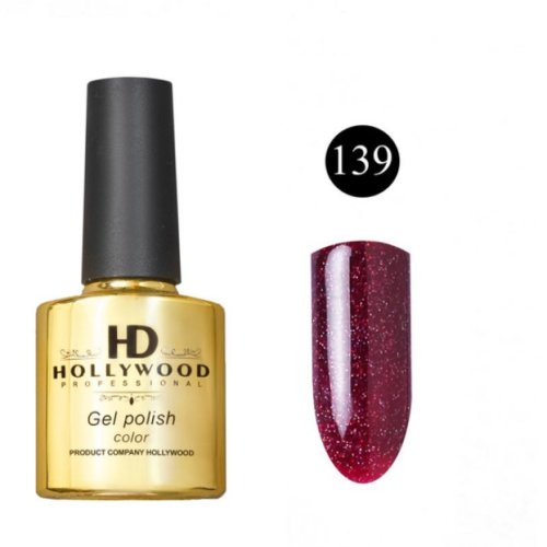 Гель-лак 139 Бордо Шимер Щільний HD Hollywood 8 ml Гель-лак 139 Бордо Шимер Щільний HD Hollywood 8 ml