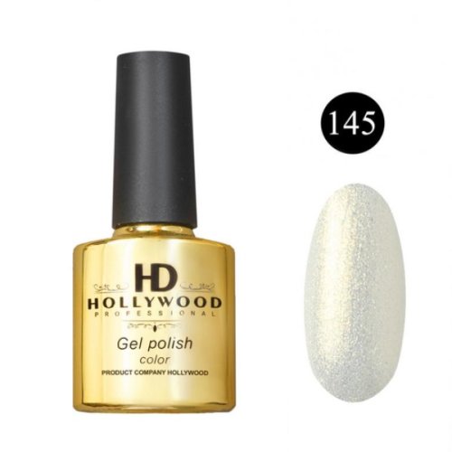Гель-лак 145 Золотий напівпрозорий HD Hollywood 8 ml