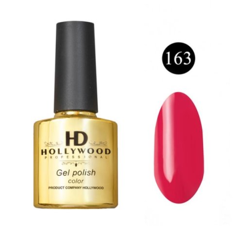 Гель-лак 163 Ягідний Щільний HD Hollywood 8 ml