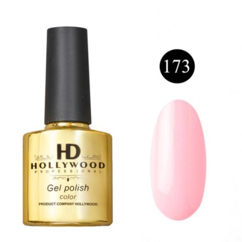 Гель-лак 173 Ніжно Рожевий Щільний HD Hollywood 8 ml Гель-лак 173 Ніжно Рожевий Щільний HD Hollywood 8 ml