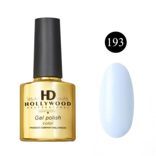 Гель-лак 193 Блакитний Щільний HD Hollywood 8 ml