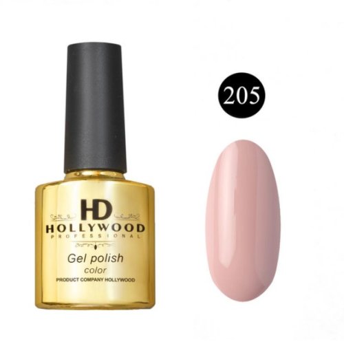 Гель-лак 205 Пастельно Персиковий Щільний HD Hollywood 8 ml Гель-лак 205 Пастельно Персиковий Щільний HD Hollywood 8 ml