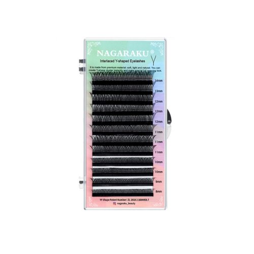 Ресницы 3D (W-форма) D 0.07 Mix (8-14 мм) Nagaraku