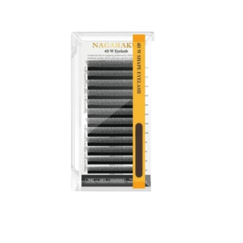 Вії Nagaraku 4D W-форма Mix C, 0.07, 8-15 мм
