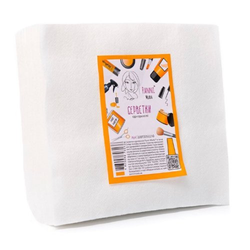 Серветки в пачці Panni Mlada™ 20х30 см (100 шт/пач) зі спанлейсу 40 г/м2 Текстура: сітка