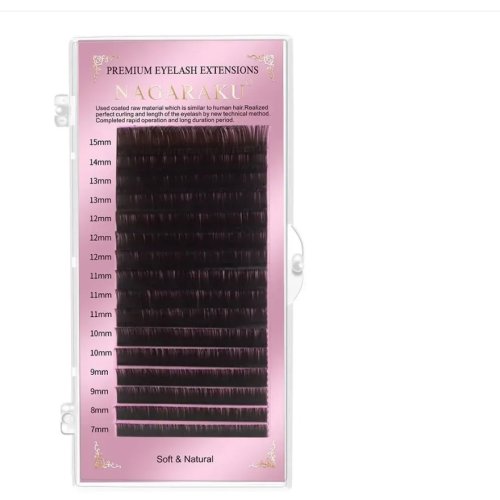 Nagaraku Вії L 0.07 MIX ( 7-15) Коричневі \ Mix Brown