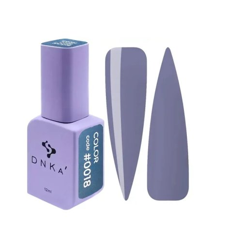 DNKa Gel Polish, 12 ml Color #0018 Сірий з синім підтоном