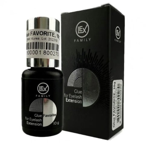 Клей для нарощування вій LEX Favorite (моментальний) 10 мл.