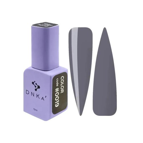 DNKa Gel Polish, 12 ml Color #0019 Темно-сірий графітовий