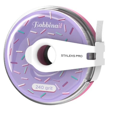 Змінний файл-стрічка papmAm в пластиковій котушці Bobbinail Staleks Pro Expert, 240 грит