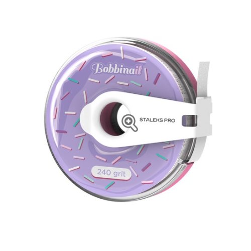 Змінний файл-стрічка в пластиковій котушці Staleks Pro Expert, 240 грит Bobbina