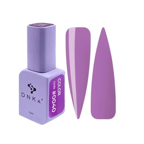 DNKa Gel Polish, 12 ml Color #0040 DNKa Gel Polish, 12 ml Color #0040 Фіолетово-сірий