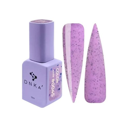 DNKa Gel Polish, 12 ml Color #0045 DNKa Gel Polish, 12 ml Color #0045 Ліловий з чорними крапками