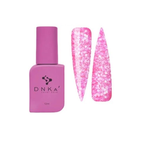 DNKa Cover Base, 12ml, #0065 Kiss DNKa Cover Base, 12ml, #0065 Kiss Яскраво-рожева база з багатокутниками,