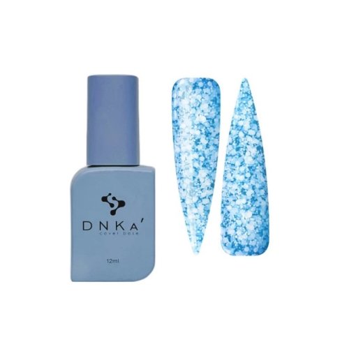 DNKа Cover Base, 12ml, #0068 Breeze Яскраво-блакитна база з багатокутниками