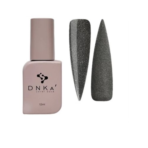 DNKа Cover Base, 12ml, #0013A Cheerful Світловідбиваючий темно-сірий