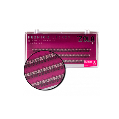 Zola вії-пучки 10 C Birdtail (8 mm)