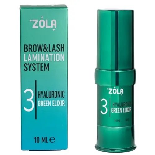 Zola COLOR LAB Склад для ламінування №3 «Hyaluronic Green Elixir», 10 мл